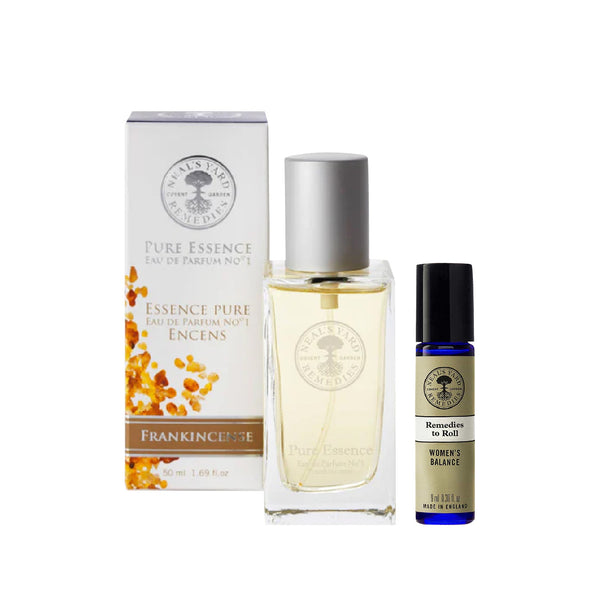Wellbeing Duo - EDP Parfum Frankincense & Remedies to Roll-on Women’s Balance
