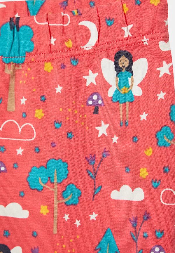 FRUGI Libby Printed Leggings, Pink Piskie Magic