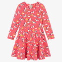 FRUGI Sofia Skater Dress, Pink Piskie Magic