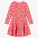 FRUGI Sofia Skater Dress, Pink Piskie Magic