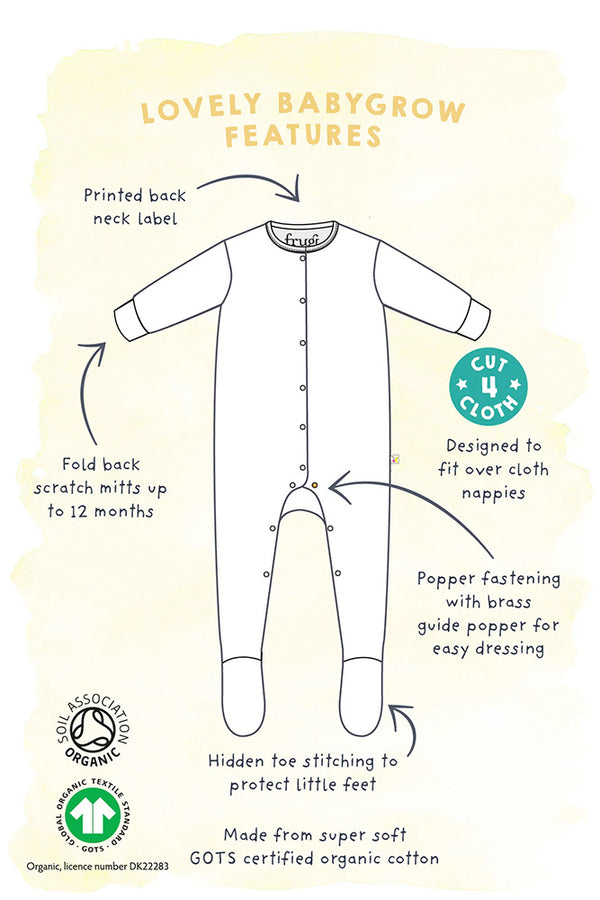 FRUGI Lovely Babygrow, Garden Life