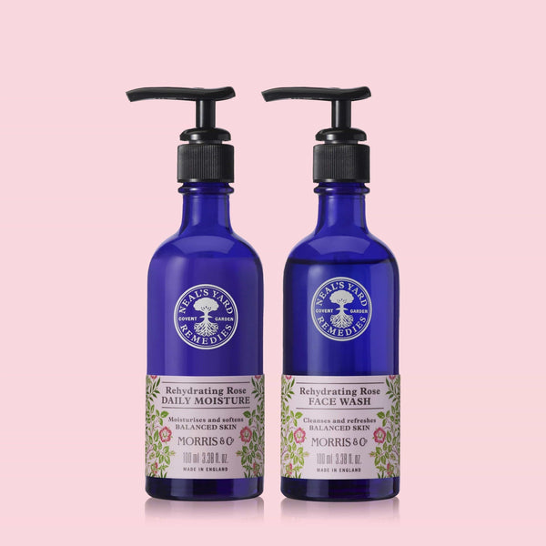 Morris & Co. X Rehydrating Rose Face Wash and Daily Moisture Gift Set