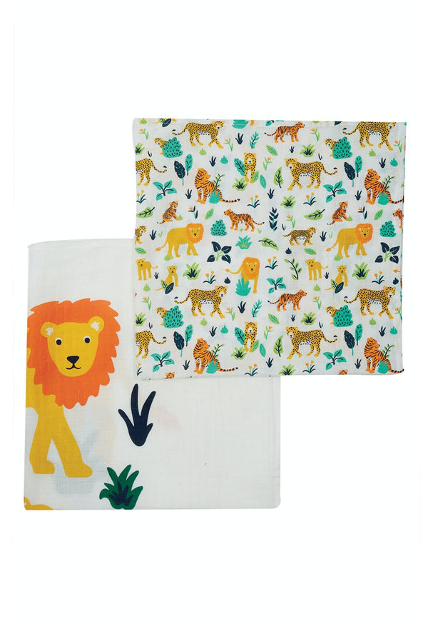 Lovely 2 pack Muslin, Big Cat Multipack