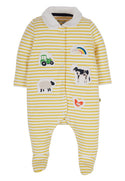 Little Collared Babygrow, Bumblebee Breton/Soft White