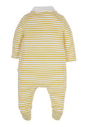 Little Collared Babygrow, Bumblebee Breton/Soft White