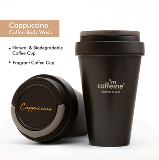 mCaffeine | Cappuccino Coffee Body Wash with Almond Milk | 300ml (BBE Sep-24)