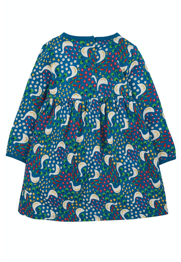 Dani Dress, Blue Springtime Geese