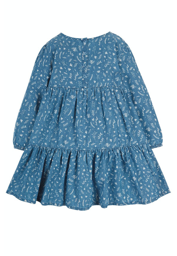 Fleur Tiered Dress,  Chambray Floral