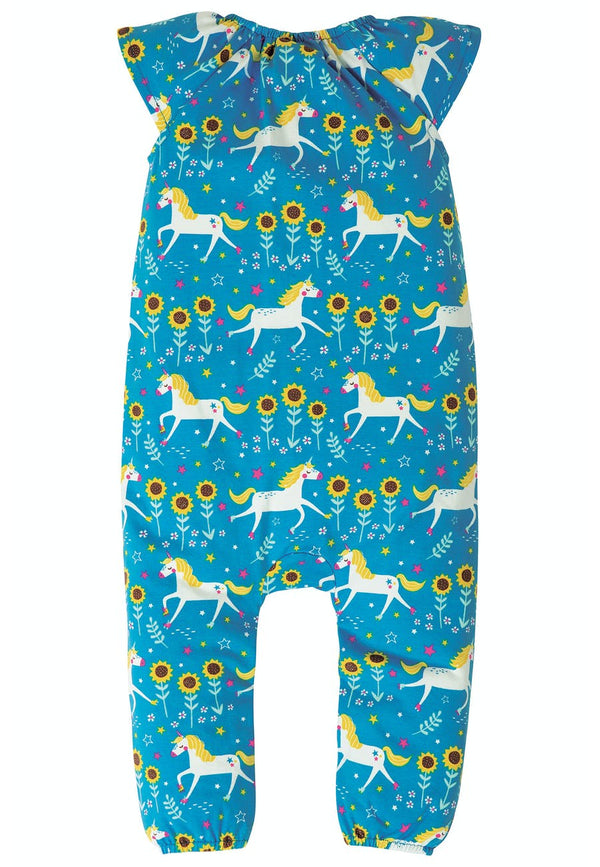 Dory Gathered Playsuit, Unicorn Skates