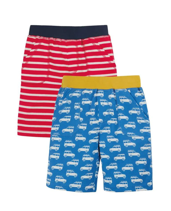Ellis Shorts 2 Pack, Cornish Rides/Red Stripe