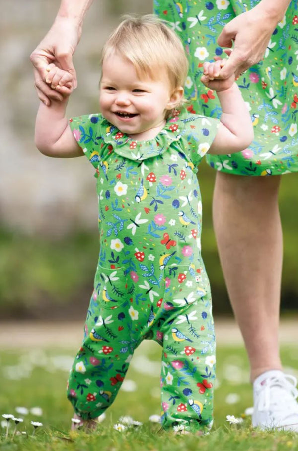 Esther Playsuit, Fjord Green Hedgerow