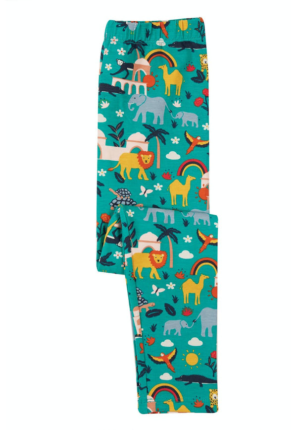 Libby Printed Leggings, Jewel India