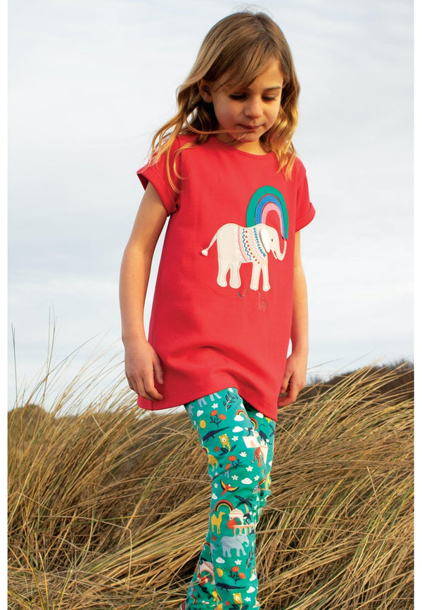 Libby Printed Leggings, Jewel India