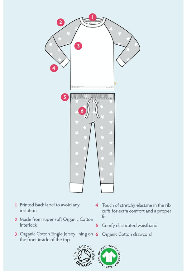 Jamie Jim Jams, Indigo Leopard, 7-8 years (LAST PIECE)
