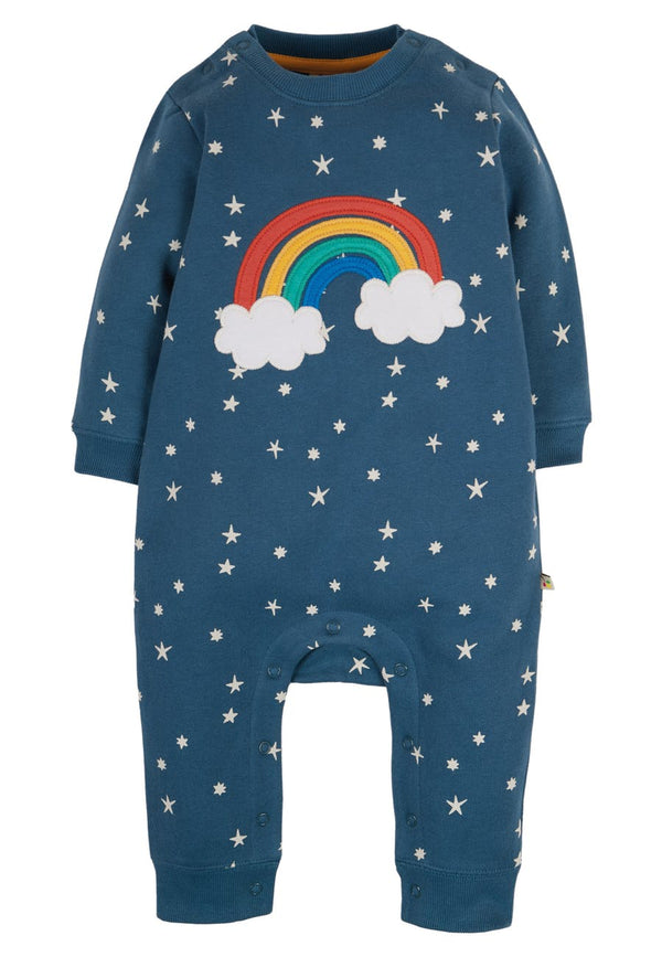 Frugi Snug and Cosy Romper, Abisko Stars/Rainbow