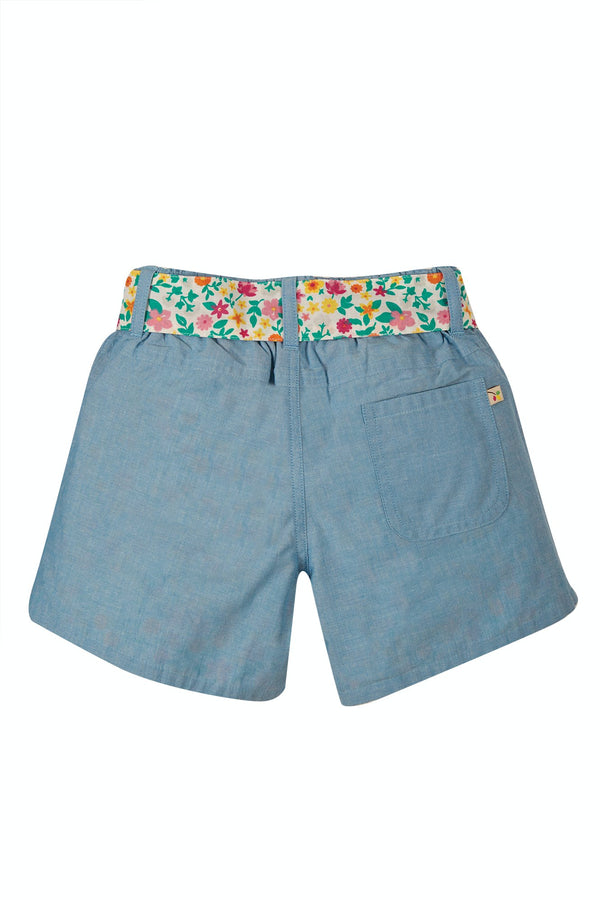 Rhea Reversible Shorts, Chambray