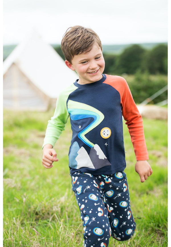 Printed Snug Joggers, Indigo Look At The Stars