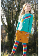 Adventure Applique Top, Pacific Aqua/Star