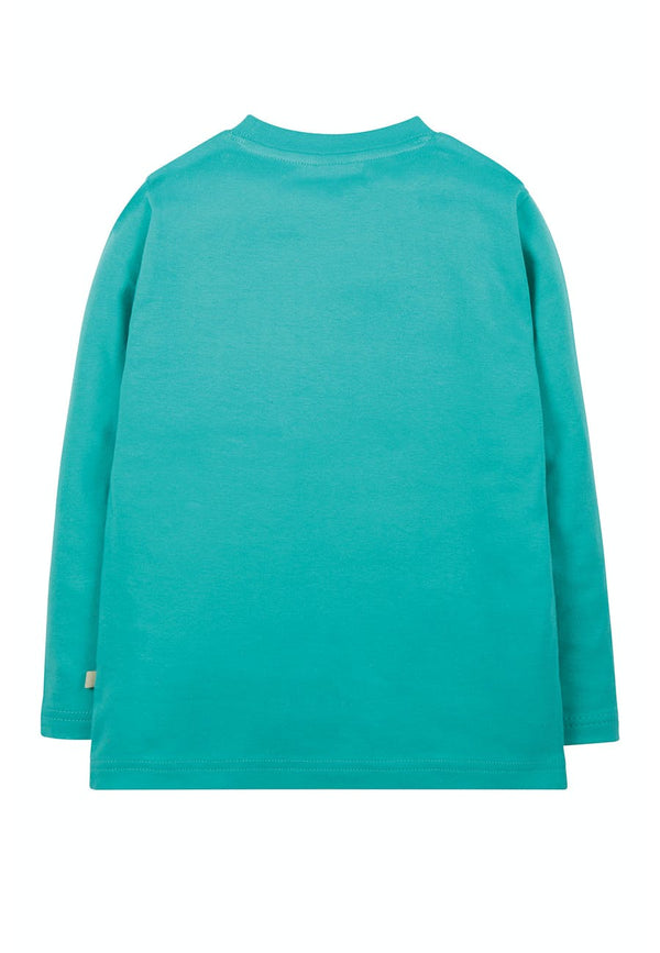 Adventure Applique Top, Pacific Aqua/Star