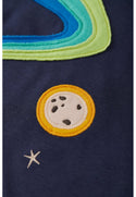 Alfie Raglan Top, Indigo/Northern Lights