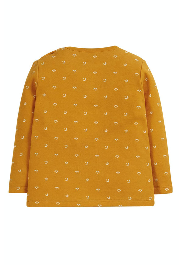 Button Applique Top, Floral Ditsy/Horse