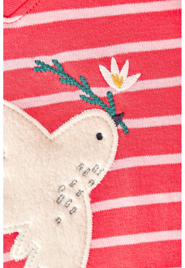 Easy On Top, Watermelon Stripe/Ptarmigan