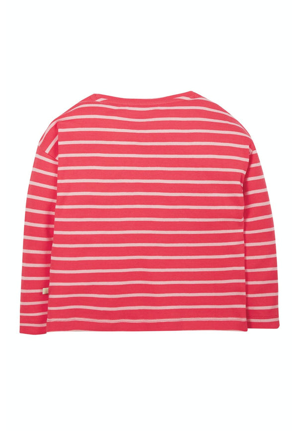 Tori Boxy Top, Watermelon Stripe/Unicorn