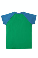 Rafe Raglan T-shirt, Glen Green Parakeets, 6-7 years (LAST PIECE)
