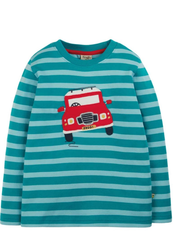 William Applique Top, Camper Blue Stripe/Vehicle