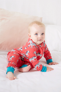 Zelah Zip Up All In One, Watermelon Zebra Play