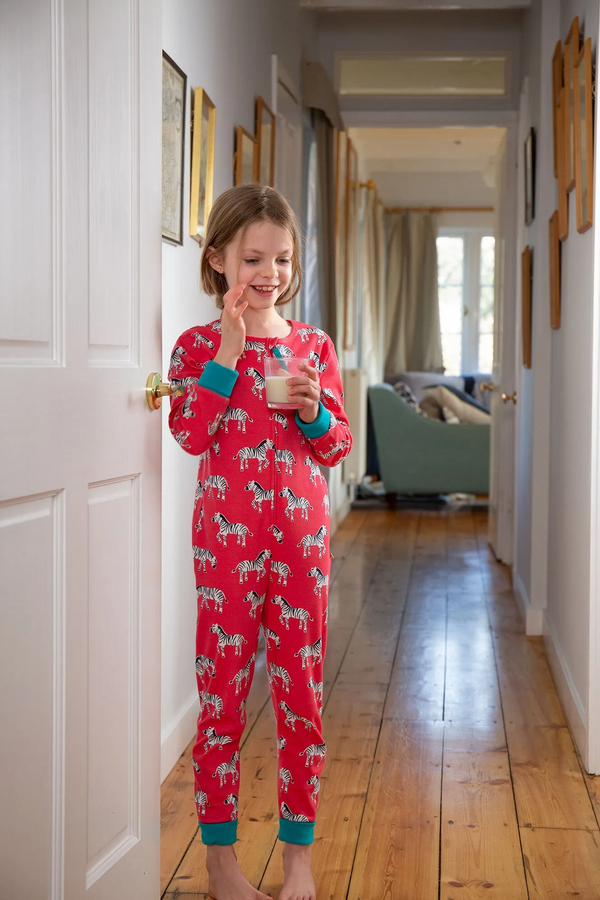 Zelah Zip Up All In One, Watermelon Zebra Play