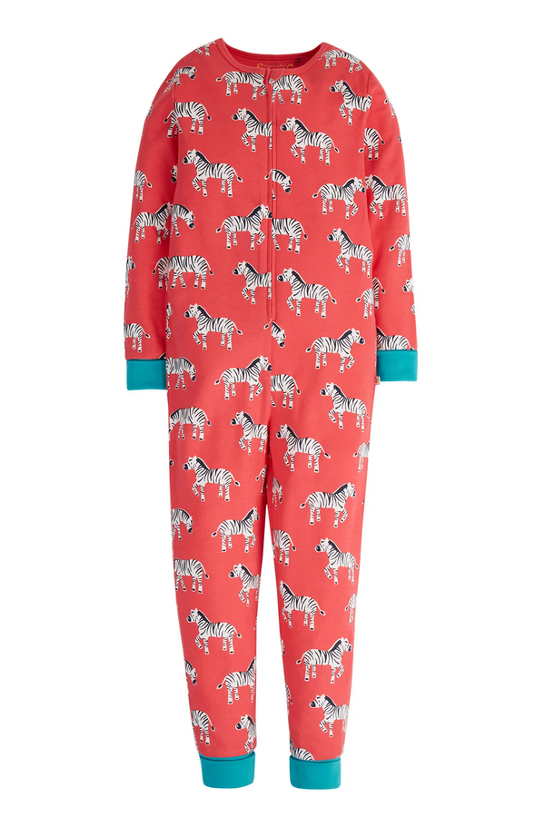 Zelah Zip Up All In One, Watermelon Zebra Play