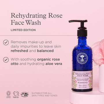 Morris & Co. X Rehydrating Rose Face Wash 100ml - 0