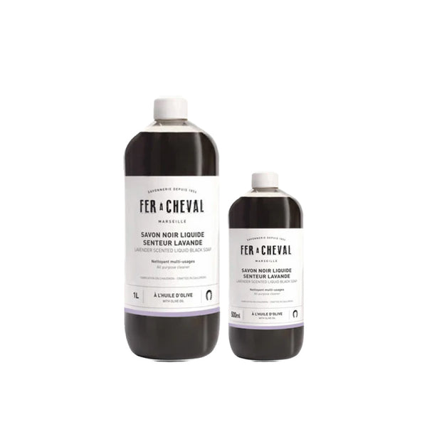 Fer a Cheval | Lavender Scented Liquid Black Soap 1L (FREE Fer a Cheval | Lavender Scented Liquid Black Soap 500ml)