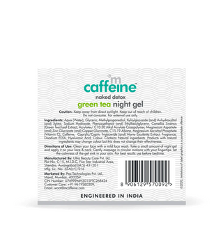mCaffeine | Green Tea Night Gel with Vitamin C - 50ml (BBE 10/24)