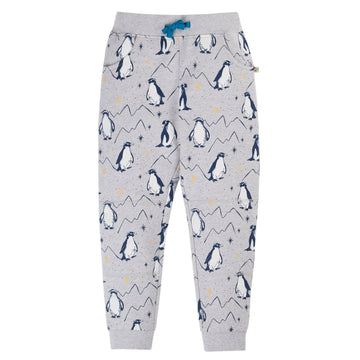 Printed Snug Joggers - Grey Marl Penguins