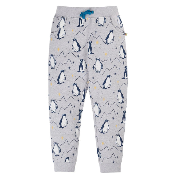 Printed Snug Joggers - Grey Marl Penguins