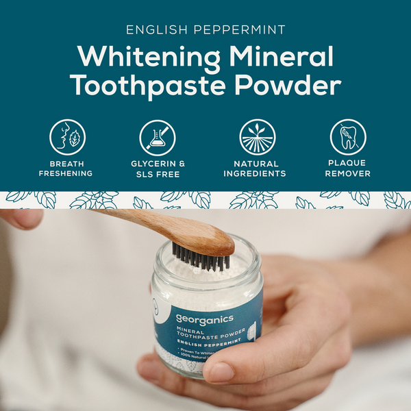 Georganics Whitening Mineral Toothpaste Peppermint - 60ml