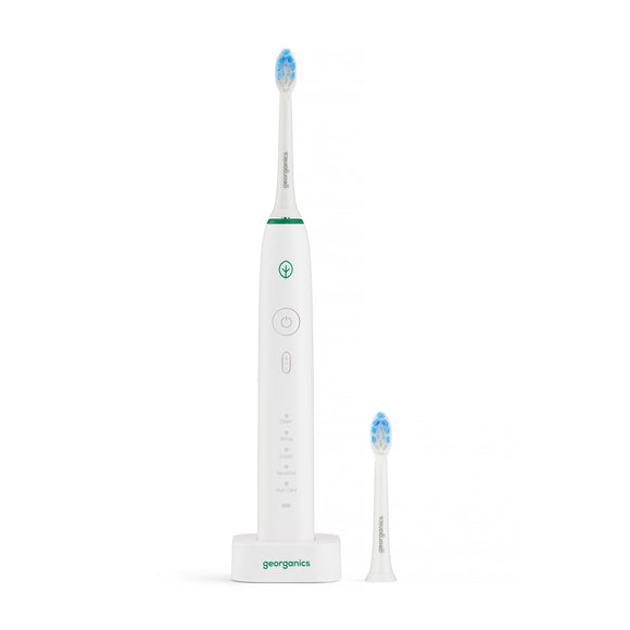 Georganics Sonic High Quality Electric Toothbrush Set - 50000SPM [FREE replacement heads]