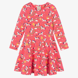 Sofia Skater Dress, Pink Piskie Magic
