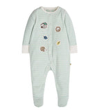 Lovely Applique Patch Babygrow - Moss Breton/Hedgehog, 18-24 months (LAST PIECE)-1