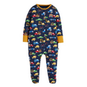 Frugi Lovely Babygrow Baby Pyjamas - Rainbow Wheels