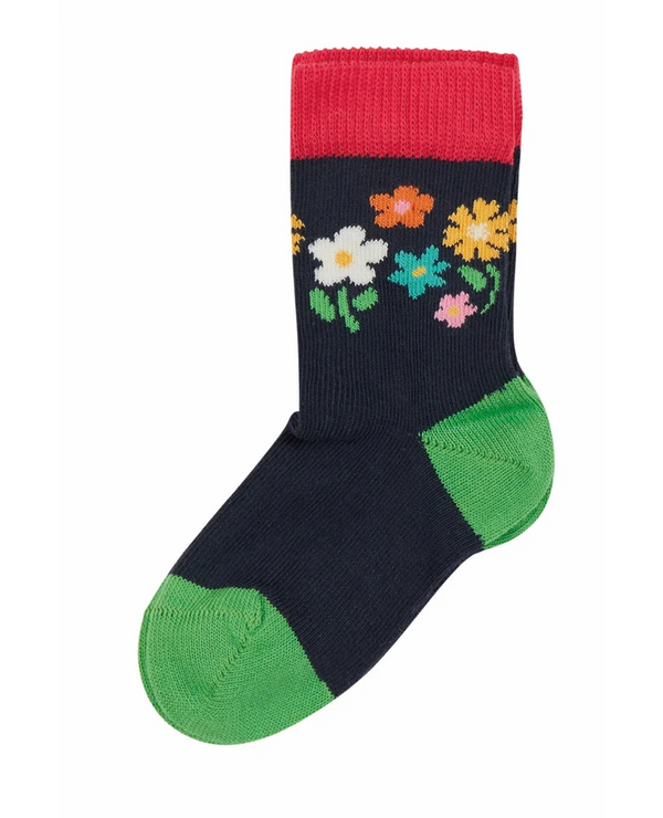 Little Socks 3 Pack, Daisies/Mouse