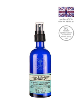 Lemon & Coriander Deodorant 100ml - Simple Wellness 