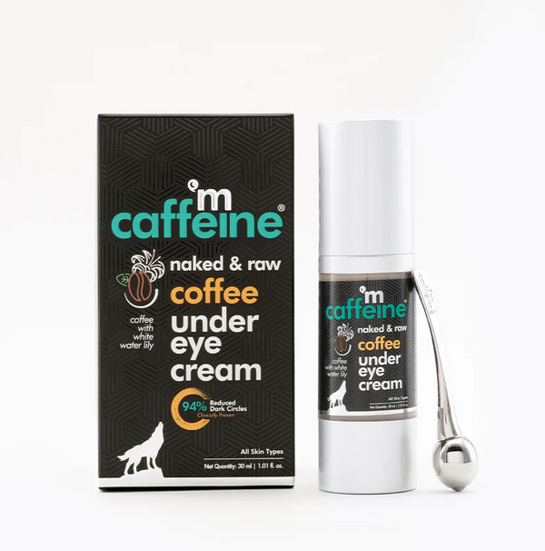 mCaffeine | Coffee Under Eye Cream for Dark Circles & Puffiness - 30 ml- Natural & 100% Vegan
