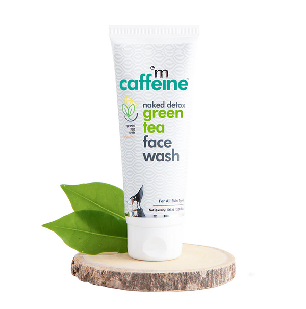 mCaffeine | Green Tea Face Wash with Vitamin C & Hyaluronic Acid - 100 ml (BBE 10/24)
