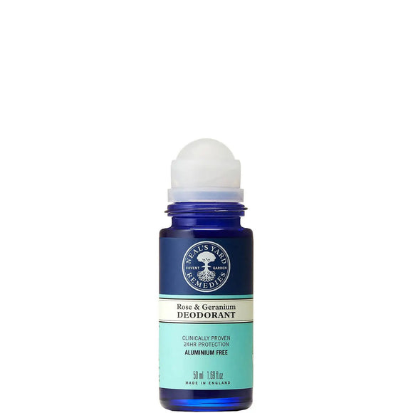 Rose & Geranium Roll On Deodorant 50ml - Simple Wellness 