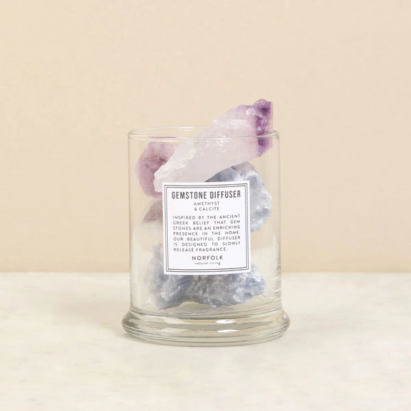 NORFOLK | Gemstone Diffuser - Amethyst & Calcite