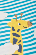 Bobby Applique Top, Camper Blue Stripe/Giraffe