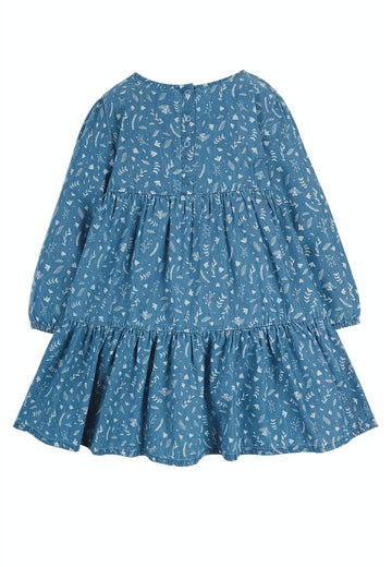 Fleur Tiered Dress,  Chambray Floral - 0